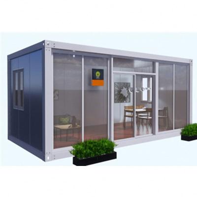 China Steel Fabricated Prefab House Pavilion Container Barber Shop House Manufacturers for sale