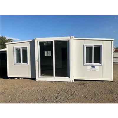 China Modern steel frame 20ft expandable 40ft prefab foldable heap container house on sale for sale