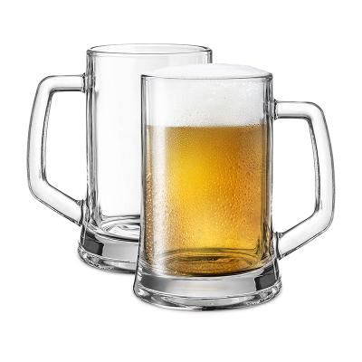 China Glass Viable Custom Transparent Cup Beer Drinking Glassware For Party Home Bar KTV for sale