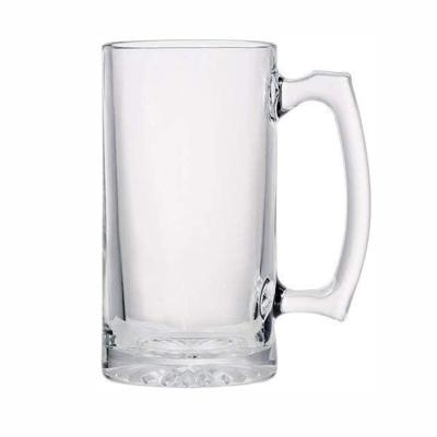 China Viable Accept Customized Logo Wholesale 650ml 22oz Rock Beer Mug Craft Beer Glass With Handle for sale