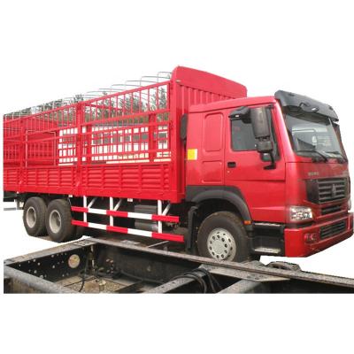 China SINOTRUK HOWO 6X4 371HP 28T CARGO TRUCK WITH SIDE WALL AND BARRIER ZZ1257N5841W 11900*2500*3850 for sale