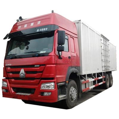 China SINOTRUK HOWO 6X4 290HP 27T CONTAINER VAN TRUCK CARGO TRUCK ZZ1257M5841V 11900*2500*3850 for sale