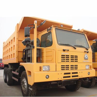 China King HOWO 6X4 371HP 75T Off Road Mining Tipper Dump Truck with HYVA Crane System and Allison Auto Transmission > 8L for sale