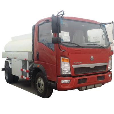 China SINOTRUK HOWO 4X2 116HP 5CBM FUEL TANKER TRUCK MODEL ZZ1107D3815C1 1-10T for sale