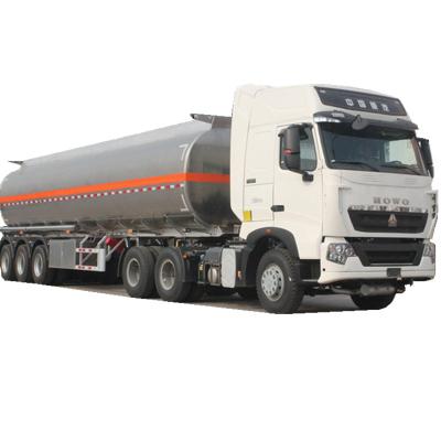 China ALUMINUM TRUCK TRAILER THREE-AXLE 45,000L FUEL TANK BOAT TRAILER HK9453YGBG3 for sale