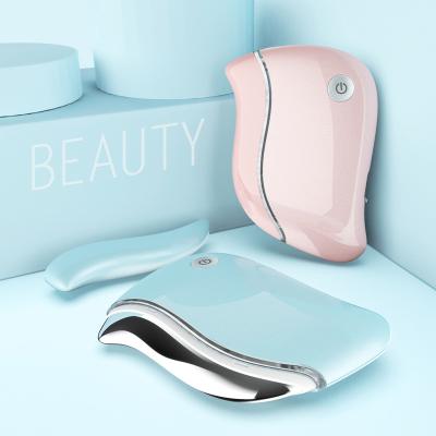 China Peel Revitalizer Guasha 2020 Heating Plate Facials Vibration Face Massager Hot Selling Scraping Machine for sale