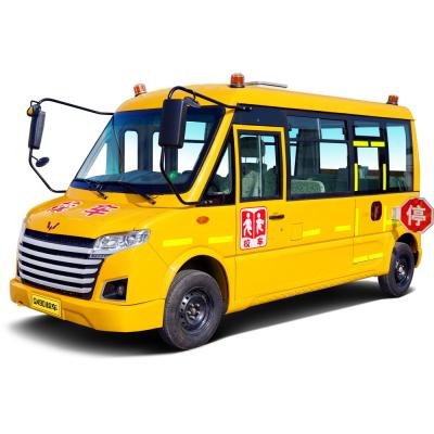 China Fuel Efficient Design Safety Gasoline Humanized School Bus 5155*1900*2500 for sale