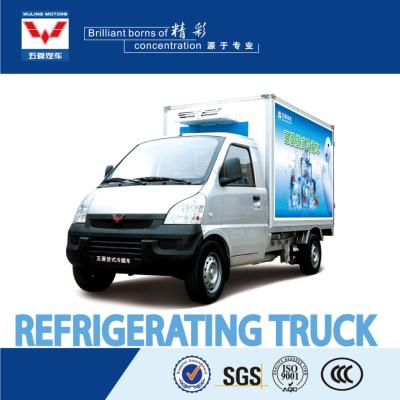 China van type mini refrigerated reefer truck/truck 4705*1615*2370 refrigerator box for sale