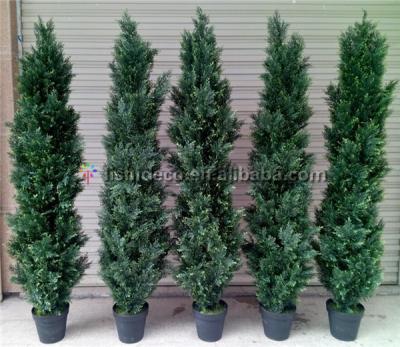 China Gardening Display High Quality Large Artificial Decorative Cedar/Cypress/Cone Tree For Sale for sale