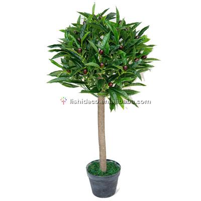 China Gardening Lay Out Artificial Red Berry Bay Tree for sale