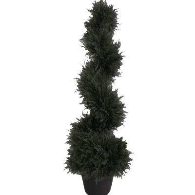 China Minimalist's Best Topiary Trees 90cm Outdoor Spiral Artificial Cypress Tree for sale