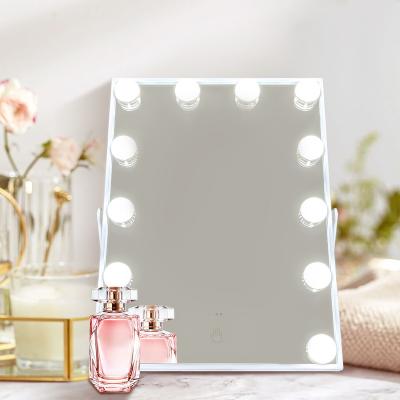 China High quality Hollywood lit make up mirror three colors white light warm light natural light can touch the screen to adjust their f for sale