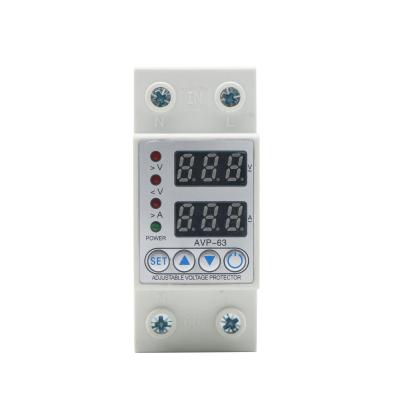 China SunRo Intelligent Adjustable Over Current Under Voltage And Over Voltage Protector AVP-63 for sale