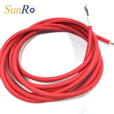 China Industrial Cost Effective SunRo Size XLPE DC PV Cable 10awg 1x4.0mm2 Durable Solar Cable 6mm2 DC Cable for sale