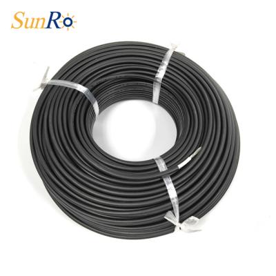 China SunRo industrial 4mm2 high quality tinned single core copper wire and twin core solar PV wire photovoltaic PV for sale