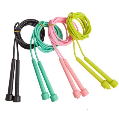 China HKJR006 Fast Speed ​​Customized Fitness Home Durable Kids Unbreakable Handle Jump Rope With PVC Rope for sale