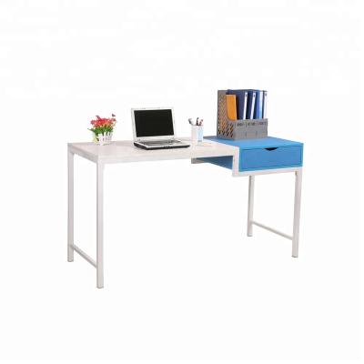 China Modern simple design steel frame convertible computer desk office table with drawers for sale