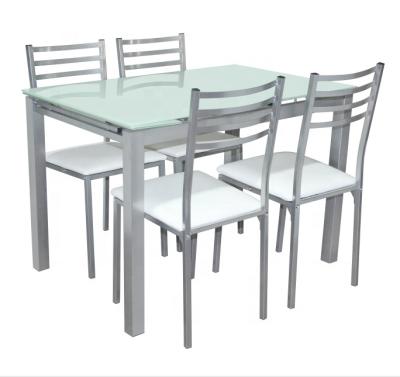 China Convertible Dining Dinner Table Set Glass Dining Room Furniture With Chair for sale