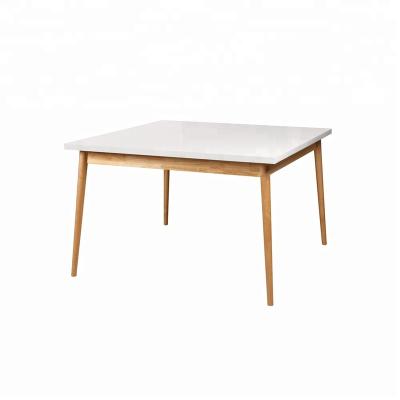 China Regular factory dining table desk metal table solid wood modern wood dining table for sale