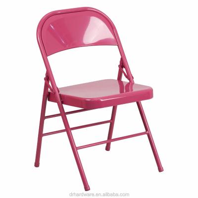 China Foldable Metal Steel Folding Chair with Multiple Colors for sale