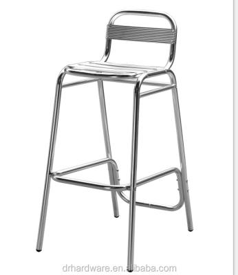 China Home Furniture Modern Chrome Aluminum Bar Stool For Interiors Umpire Chair for sale