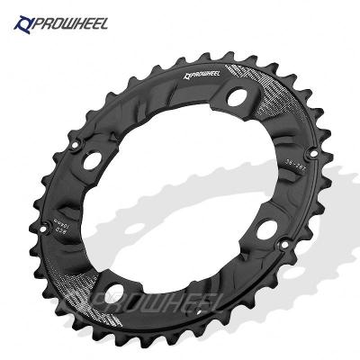 China PROWHEEL 64BCD104BCD MTB mountain bikes bicycle sprockets double chain wheels 26T28T36T38T Chainrings bicycle mtb 7s casset sprocket for sale