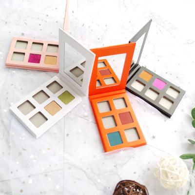 China Waterproof Eyeshadow Palette 6 Color Eye Shadow Makeup High Beauty Custom Logo Cosmetic for sale