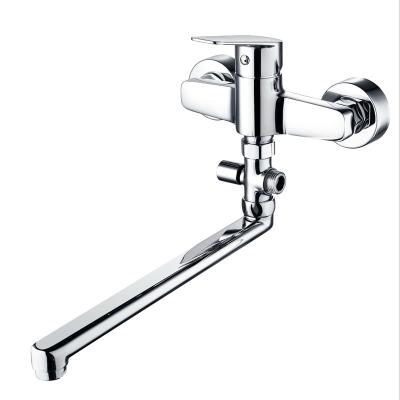 China Russia Hot Water Contemporary Brass Copper And Cold Shower Mixer Exposed Bathroom Shower Faucet for sale