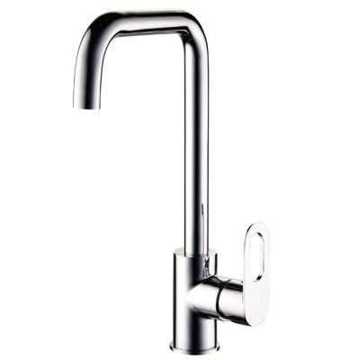 China Modern Brass Hot and Cold Faucets Electric Sink Faucets Deck Mounted Single Handle Water Mixer Tap Kitchen Faucet for sale