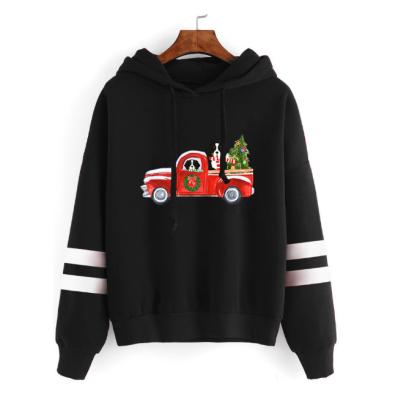 China Anti-wrinkle 3D Digital Printing Plus Christmas Warm Velvet Hoodie for sale