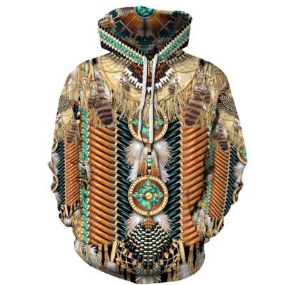 China Anti-wrinkle Elements Series 3D Sweater Printing Indian Ethnic Hoodie for sale