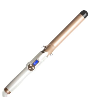 China Ceramic Portable Travel Dry Hair For LCD Screen Professional Rotating Wand Curling Iron for sale