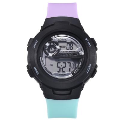 China IP67 Waterproof Outdoor Silicone Fitness Sports Water Proof Black White Watches Man Girls Witness Hand Sport Watch For Running for sale