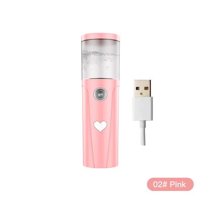 China 30ML Moisturizer Facial Steamer Mini Handheld Water Replenishment USB Deep Facial Portable Rechargeable Nano Jet Humidifier Instrument for sale