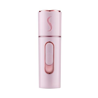 China Facial Steamer Mini Handheld Water Replenishment Portable Facial Nano Jet USB Rechargeable ABS+PC Humidifier Instrument for sale