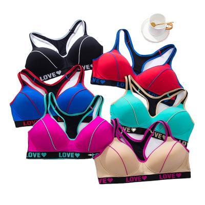 China Wholesale Breathable Fitness Apparel Sports Bra No Wire Plus Size Support High Print Sports Bra For Women for sale