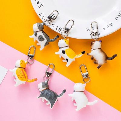 China Promotion Gift 9Colors Cut Key Chain Key Chain Ring Holder Jewelry Bag Accessories K879 Simulation Men Women Keychain Stereo Doll Pet for sale