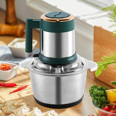 China High efficiency 2022 Hot Sell 2L 3L Small Meat Chopper Best Home Kitchen Food Cheap Stainless Steel Electric Meat Grinder For Sale for sale