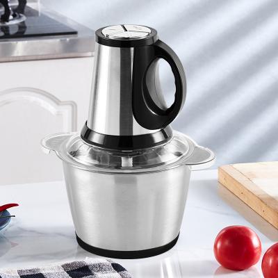 China High efficiency 2022 Hot Sell 2L 3L Small Meat Chopper Best Home Kitchen Food Cheap Stainless Steel Electric Meat Grinder For Sale for sale