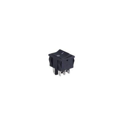 China Electrical device RK 2-02 2X2 6A 250V 2 position dpdt on momentary soken 9 pin black micro mecanical rocker switch for sale