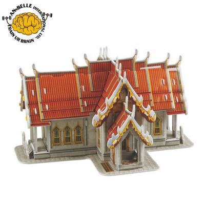 China DIY TOY Thailand Architecture 3d puzzle the marble temple (Thailand) for sale