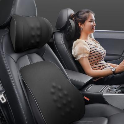 China Neck Support Pillow Back Seat Support Headrest Pillow Car Pillow Anti-skidding Accessories Massage Seat Car for sale