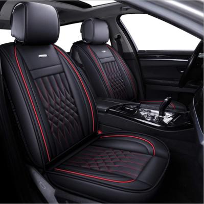 China Universal Durable Waterproof Accessories PVC Leather Car Interior Seat Covers Full Set Luxury Car Auto Seat Covers for sale