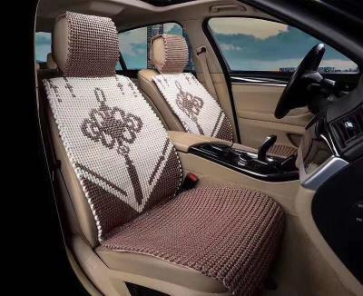 China New Universal Car Seat Cover Handcrafted Car Seat Covers China-chic Luxury Non-slip Silk Material Auto Car Seat Covers for sale