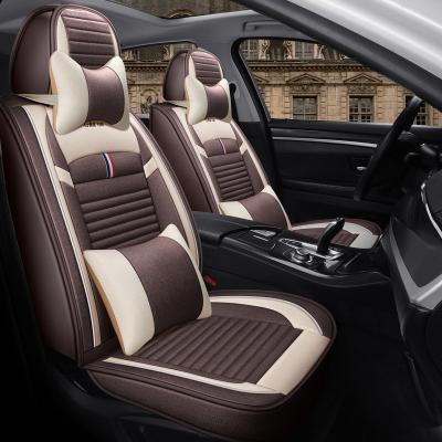 China Water Proof Sport Style Synthetic Canvas Linen Full Set Breathable Seat Covers For Jeep Honda Kia Toyota Universal Car Seat Covers for sale