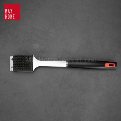 China Easily Cleaned Stainless Steel BBQ Tool BBQ Accessories Grill Clean Brush Cleaning Brush Grill Brush with Scraper for sale