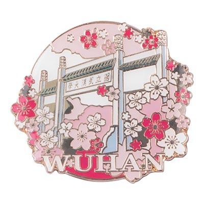 China Europe Wuhan Wuhan University Magnetic Badge for sale