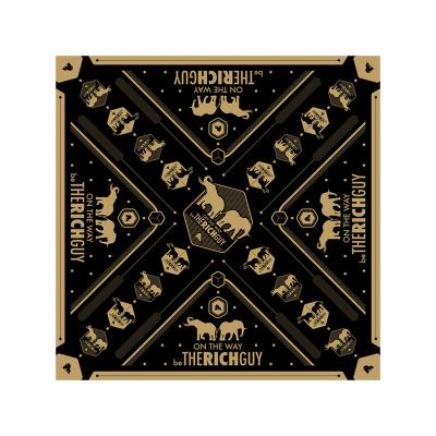 China Wholesale Custom Square Silk Scarf Printing Square 100% Silk Scarves For Ladies Wealth Elephant Plain Dyed Women Hand Rolling 110*110cm for sale