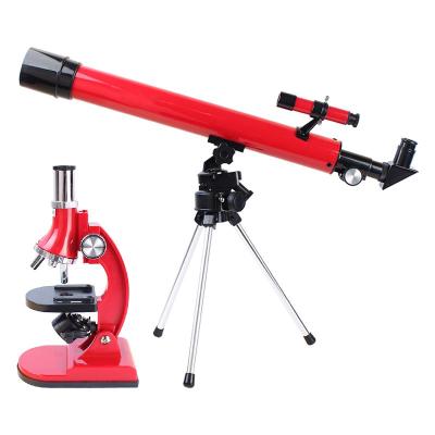 China BM-50050TZ 50mm Refractor Astronomical Telescope Gift Kit Children Red Microscope BM-50050TZ for sale