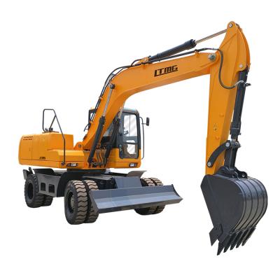 China Brand New Construction Material Stores LTMG LWE135 Wheeled Excavator 7 Ton Ton Bucket Wheeled Wheel Excavator 13.5 15 Ton for sale